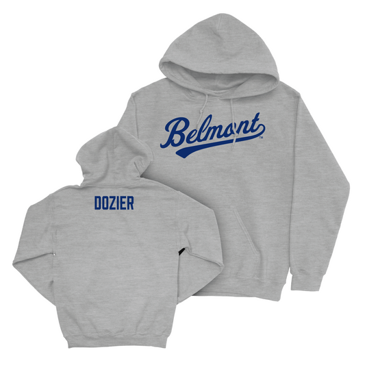 Belmont Track and Field Sport Grey Script Hoodie Small / Tezz Dozier