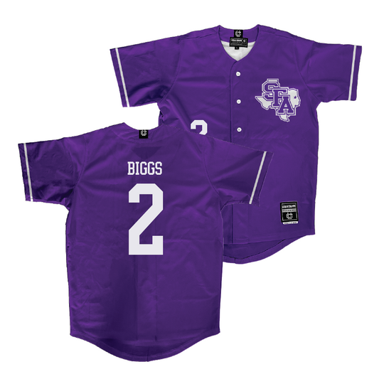 SFA Baseball Purple Jersey - Tom Biggs | #2