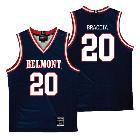 Belmont Men's Basketball Navy Jersey  - Aidan Braccia