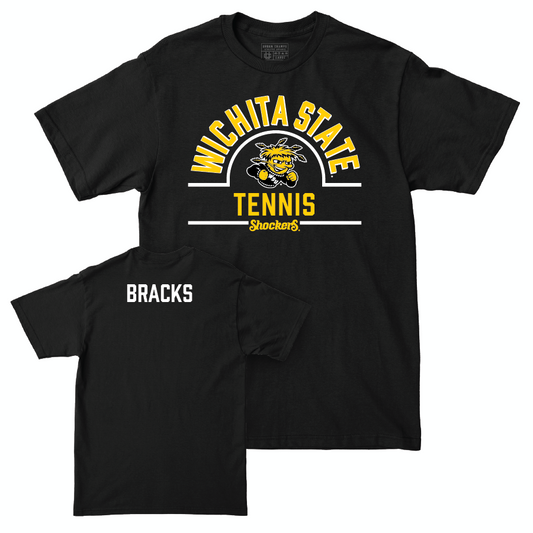 Wichita State Men's Tennis Black Arch Tee  - Luke Bracks