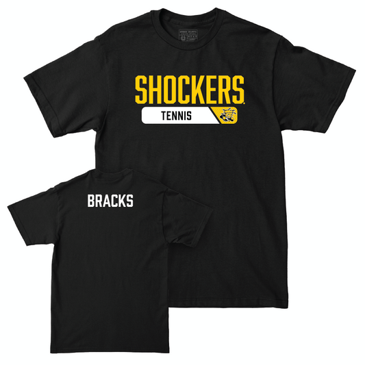 Wichita State Men's Tennis Black Staple Tee  - Luke Bracks