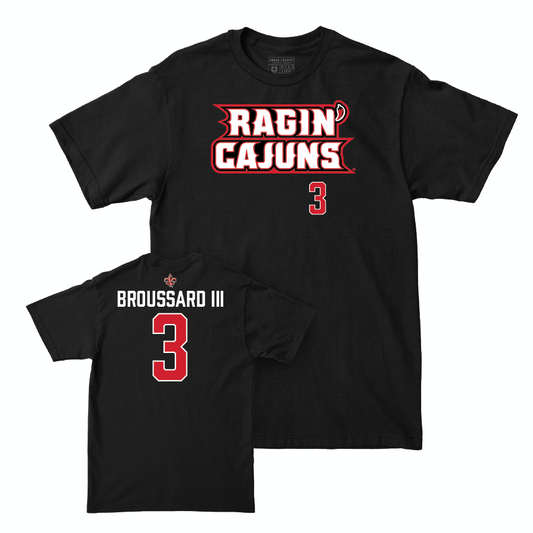 Louisiana Football Black Ragin' Cajuns Tee  - Harvey Broussard lll