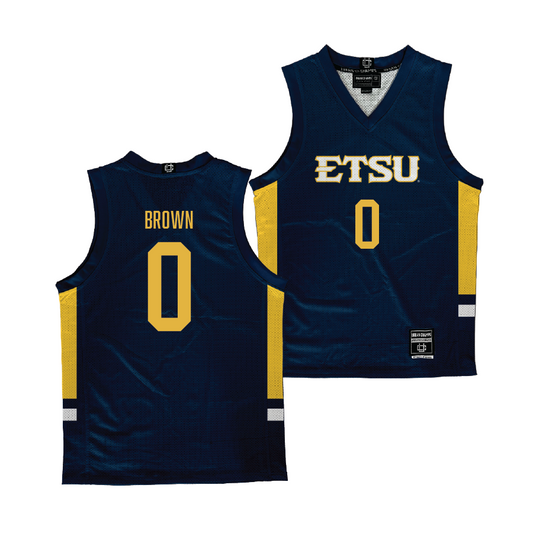 ETSU Blue Women's Basketball Jersey - Nevaeh Brown | #0