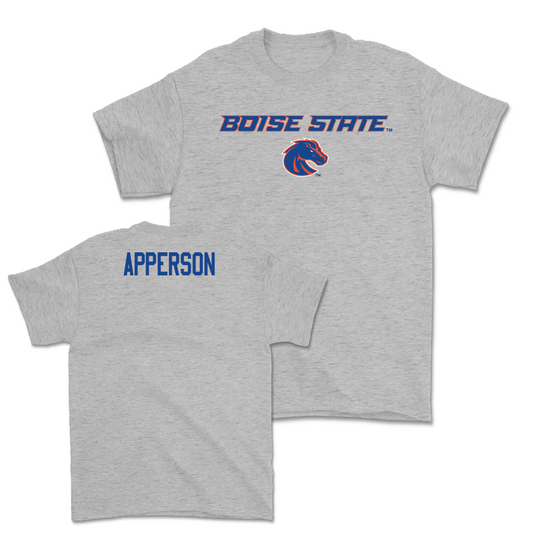 Boise State Men's Cross Country Sport Grey Classic Tee - Austen Apperson Youth Small
