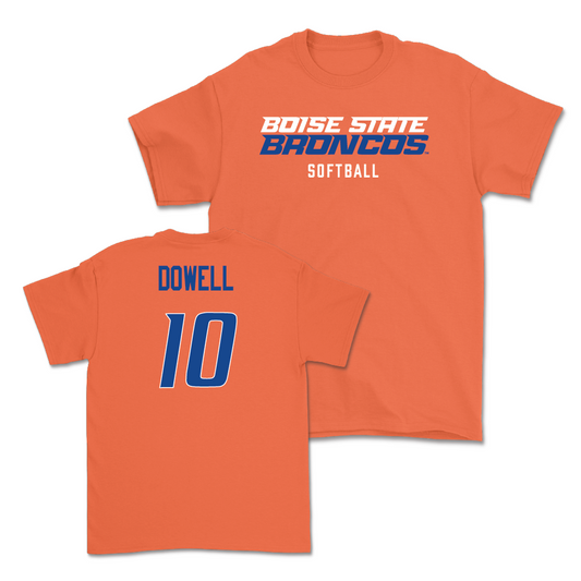 Boise State Softball Orange Staple Tee - Abigail Dowell Youth Small