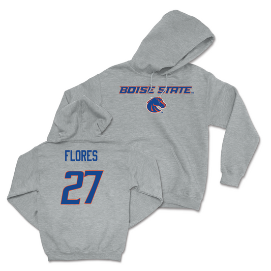 Boise State Softball Sport Grey Classic Hoodie - Alycia Flores Youth Small