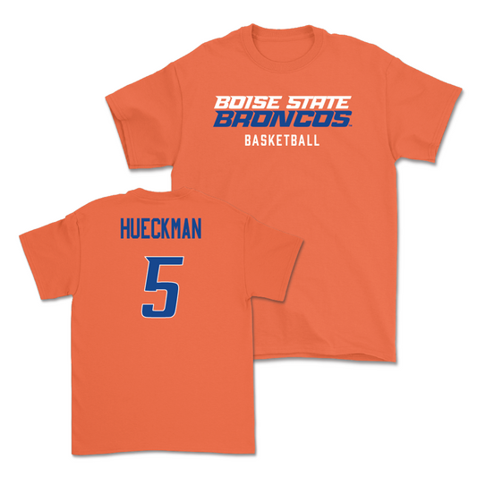 Boise State Women's Basketball Orange Staple Tee - Allie Hueckman Youth Small