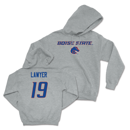 Boise State Women's Soccer Sport Grey Classic Hoodie - Asia Lawyer Youth Small