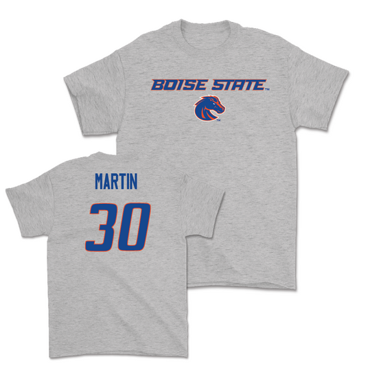 Boise State Men's Basketball Sport Grey Classic Tee - Alex Martin Youth Small