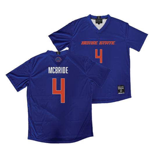 Boise State Women's Soccer Blue Jersey - Avery McBride | #4 Youth Small