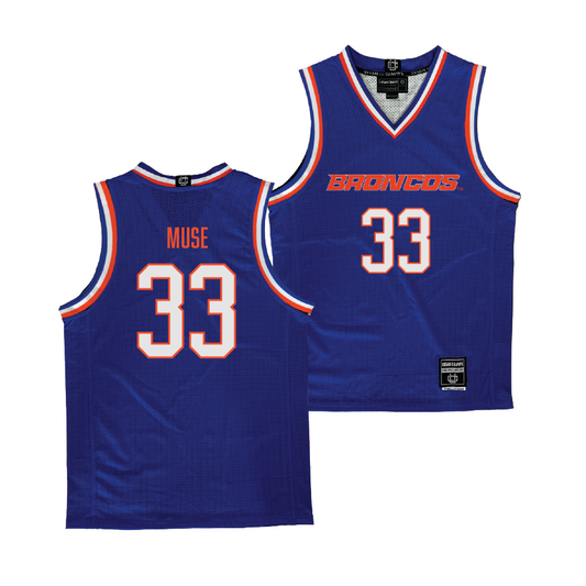 Boise State Women's Basketball Blue Jersey - Abigail Muse | #33 Youth Small