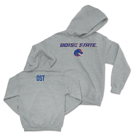 Boise State Women's Cross Country Sport Grey Classic Hoodie - Autumn Ost Youth Small