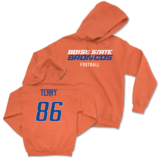 Boise State Football Orange Staple Hoodie - Austin Terry Youth Small
