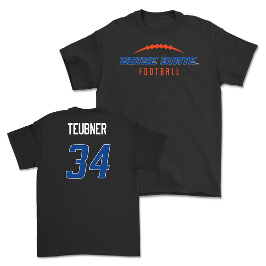 Boise State Football Black Gridiron Tee - Alexander Teubner Youth Small