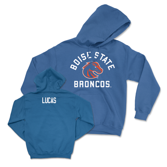 Boise State Women's Gymnastics Blue Arch Hoodie - Brantley Lucas Youth Small