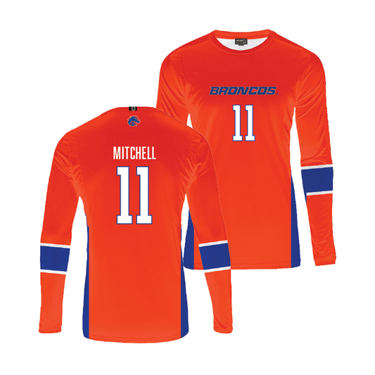 Boise State Women's Volleyball Orange Jersey - Breanna Mitchell | #11 Youth Small