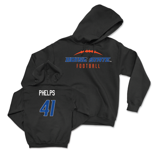 Boise State Football Black Gridiron Hoodie - Boen Phelps Youth Small