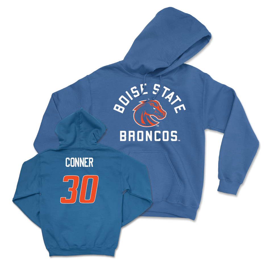Boise State Women's Soccer Blue Arch Hoodie - Cindy Conner Youth Small