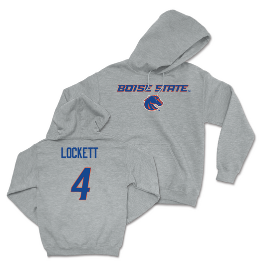 Boise State Men's Basketball Sport Grey Classic Hoodie - Chris Lockett Youth Small