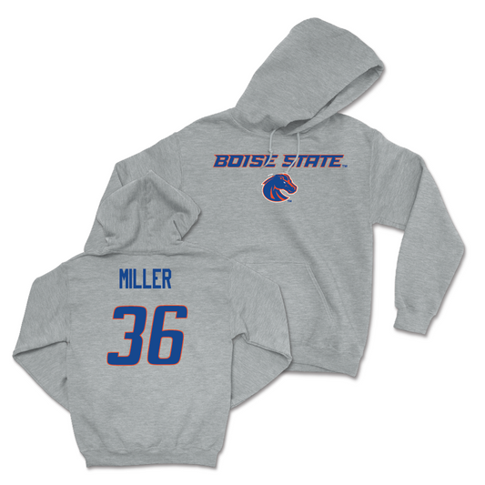 Boise State Football Sport Grey Classic Hoodie - Cole Miller Youth Small
