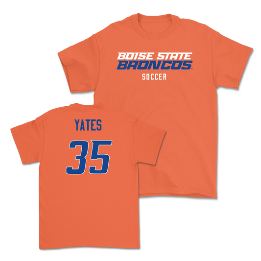Boise State Women's Soccer Orange Staple Tee - Chloe Yates Youth Small