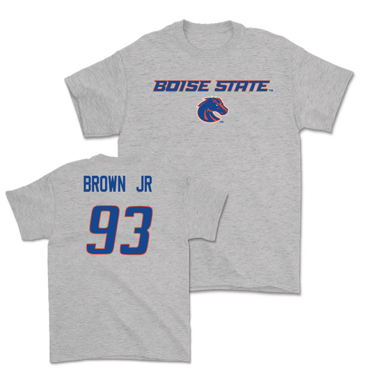 Boise State Football Sport Grey Classic Tee - Demanuel Brown Jr. Youth Small