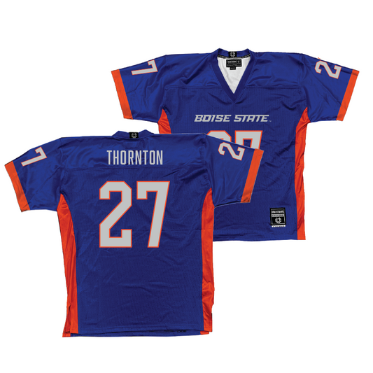 Boise State Football Blue Jerseys Jersey - Dionte Thornton | #27 Youth Small