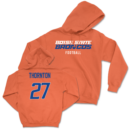 Boise State Football Orange Staple Hoodie - Dionte Thornton Youth Small