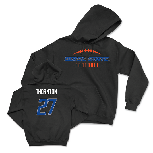 Boise State Football Black Gridiron Hoodie - Dionte Thornton Youth Small