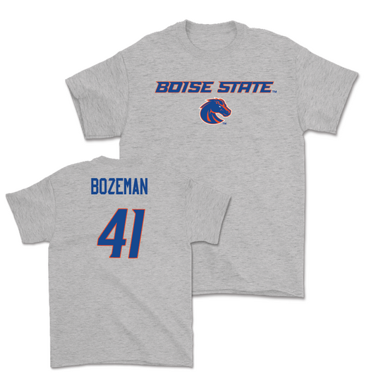 Boise State Football Sport Grey Classic Tee - Estabon Bozeman Youth Small