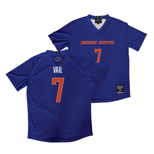 Boise State Women's Soccer Blue Jersey - Evva Vail | #7 Youth Small