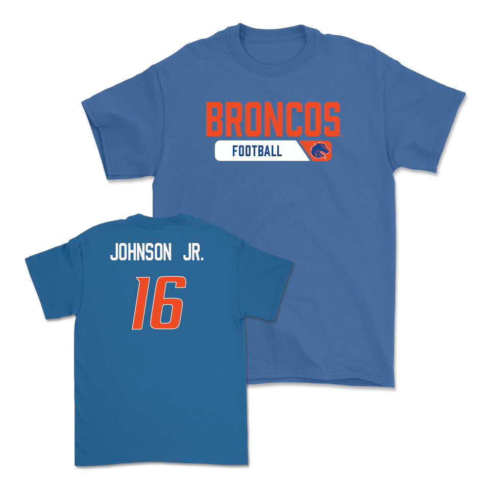 Boise State Football Blue Sideline Tee - Franklyn Johnson Jr. Youth Small