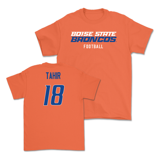 Boise State Football Orange Staple Tee - Gabe Tahir Youth Small
