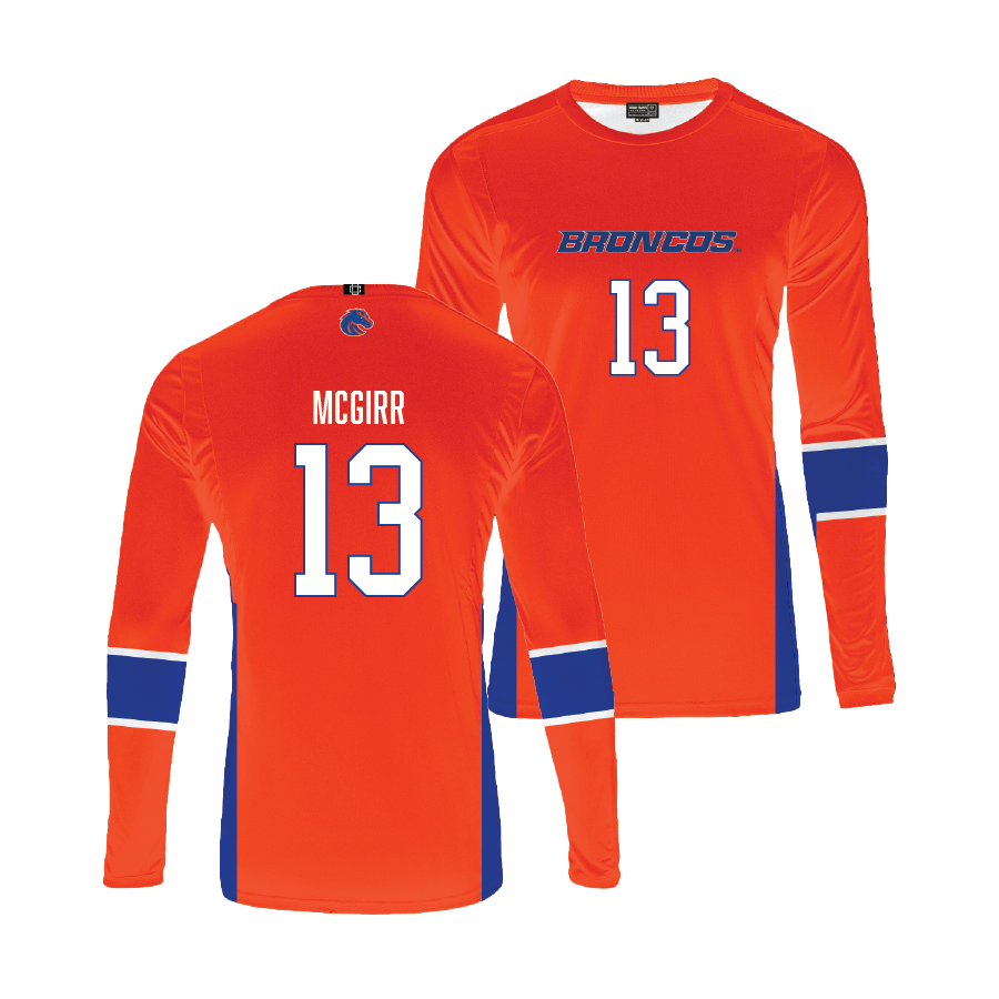 Boise State Women's Volleyball Orange Jersey - Isabella McGirr | #13 Youth Small