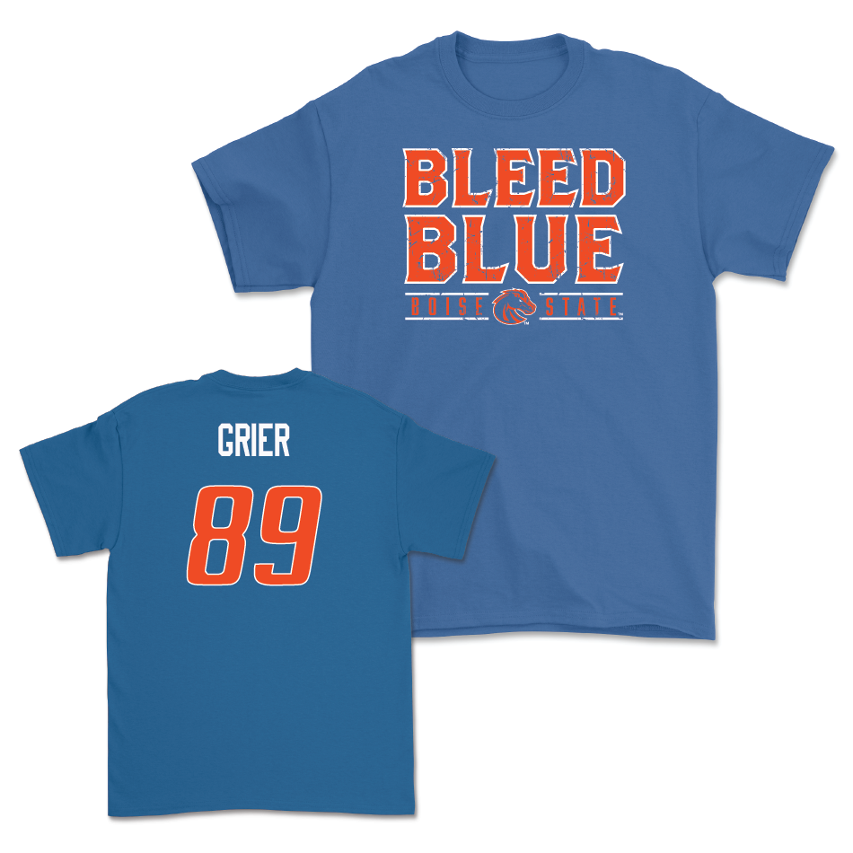 Boise State Football Blue "Bleed Blue" Tee - Jackson Grier Youth Small