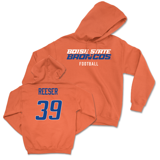 Boise State Football Orange Staple Hoodie - Jarrett Reeser Youth Small