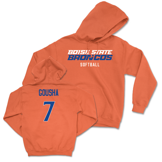 Boise State Softball Orange Staple Hoodie - Keely Gousha Youth Small