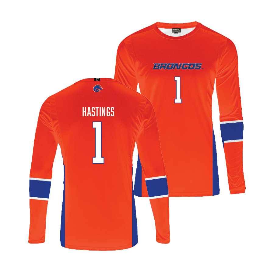 Boise State Women's Volleyball Orange Jersey - Kendall Hastings | #1 Youth Small