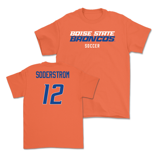 Boise State Women's Soccer Orange Staple Tee - Kayla Soderstrom Youth Small