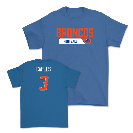 Boise State Football Blue Sideline Tee - LaTrell Caples Youth Small