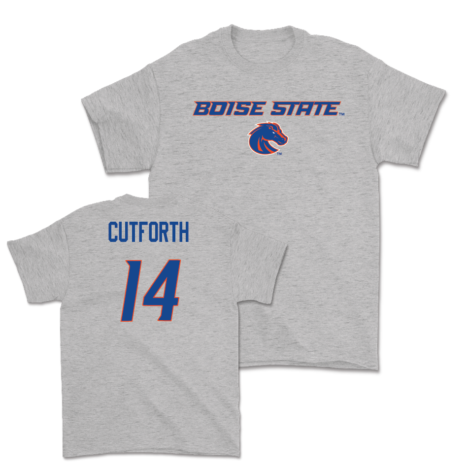 Boise State Football Sport Grey Classic Tee - Max Cutforth Youth Small