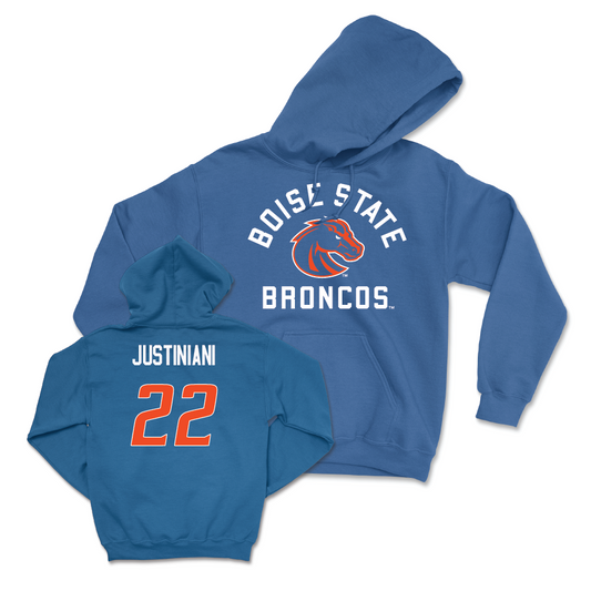 Boise State Women's Soccer Blue Arch Hoodie - Michaela Justiniani Youth Small