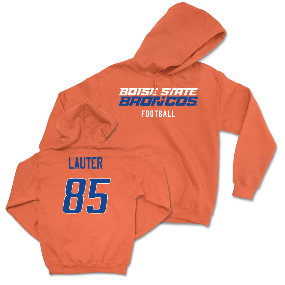 Boise State Football Orange Staple Hoodie - Matt Lauter Youth Small