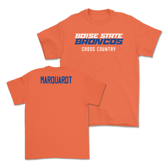Boise State Women's Cross Country Orange Staple Tee - Macy Marquardt Youth Small