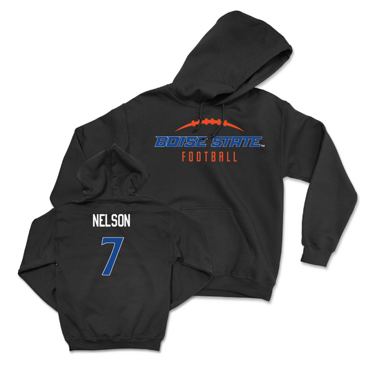 Boise State Football Black Gridiron Hoodie - Malachi Nelson Youth Small