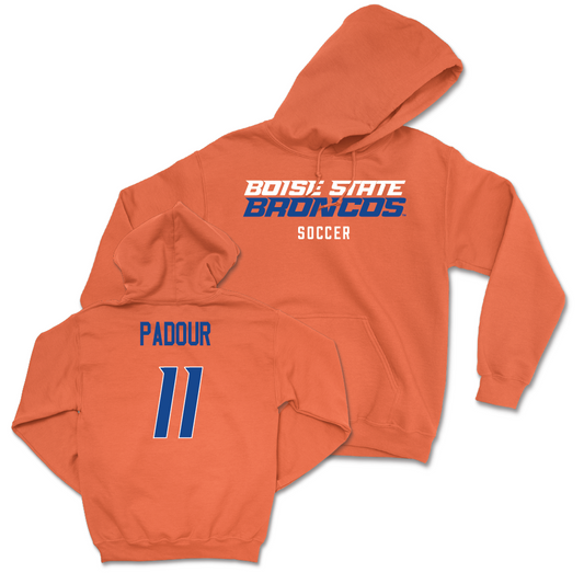 Boise State Women's Soccer Orange Staple Hoodie - Morgan Padour Youth Small