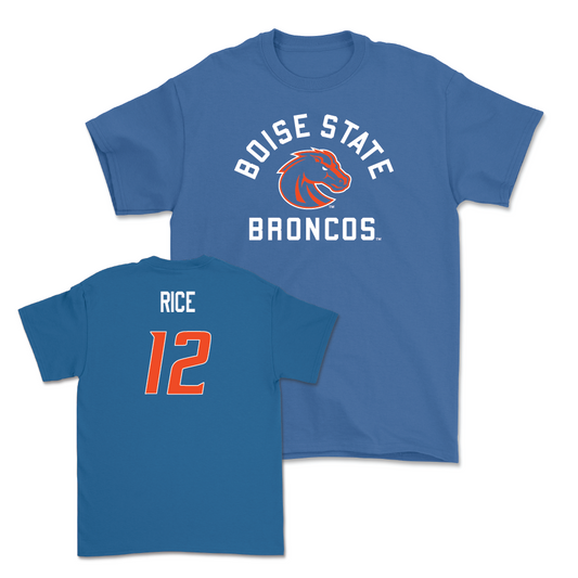 Boise State Men's Basketball Blue Arch Tee - Max Rice Youth Small