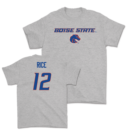 Boise State Men's Basketball Sport Grey Classic Tee - Max Rice Youth Small