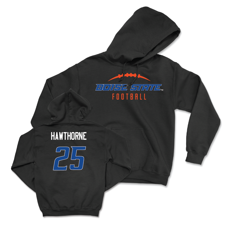 Boise State Football Black Gridiron Hoodie - Nick Hawthorne Youth Small