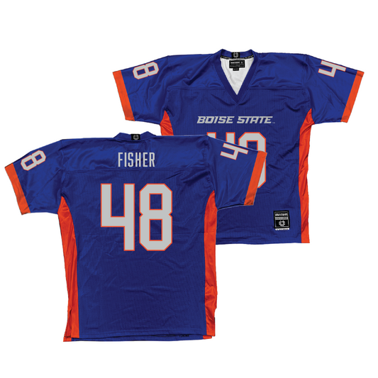 Boise State Football Blue Jerseys Jersey - Oliver Fisher | #48 Youth Small